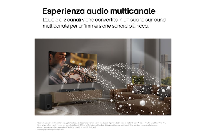 Caratteristica Esperienza audio multicanale